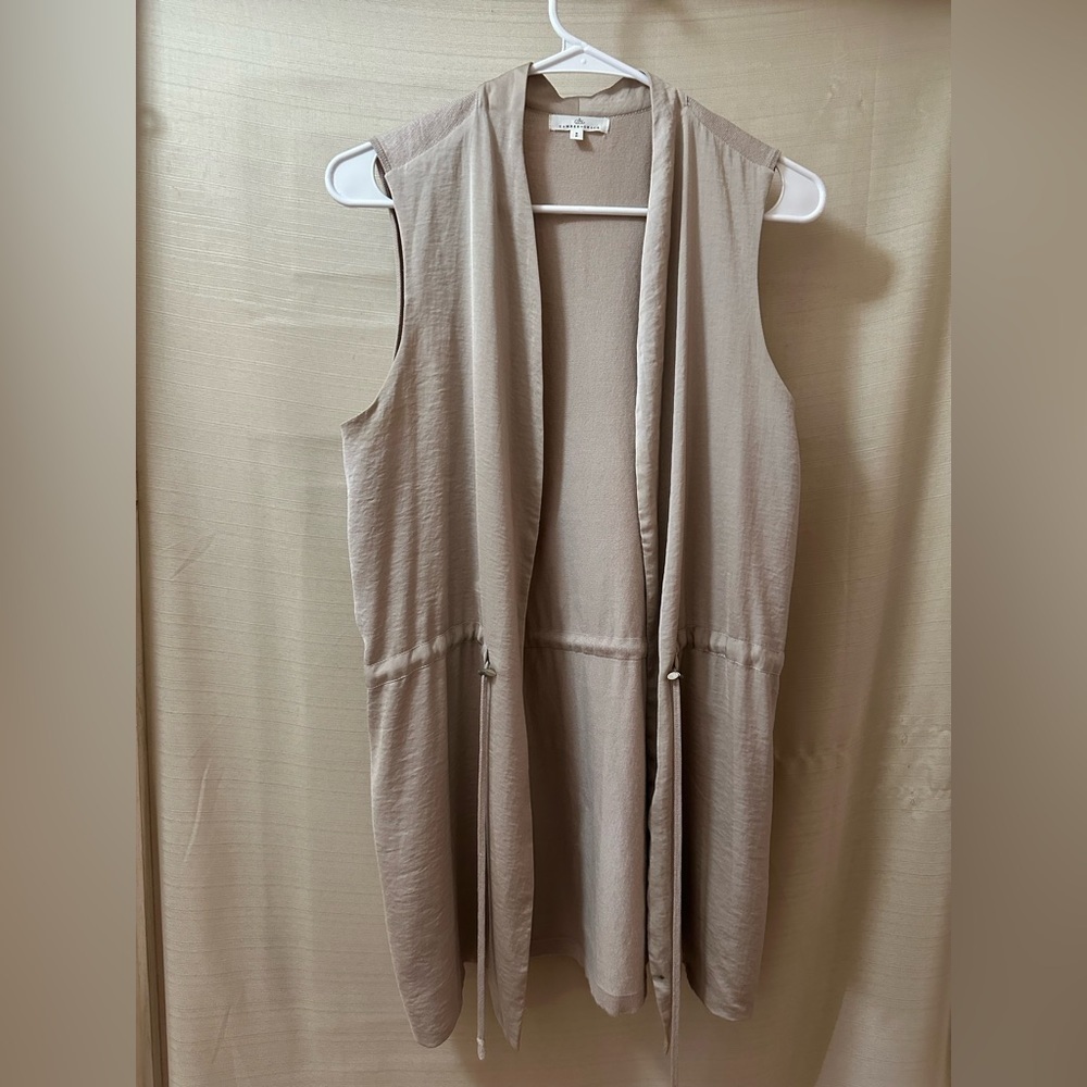 Camber & Grace Sleeveless Long Open Front Vest Size S